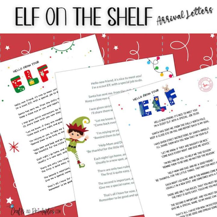 Elf on the Shelf Arrival Letters FB Mockups
