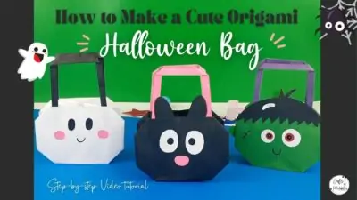 Easy Halloween Origami Treat Bag Social