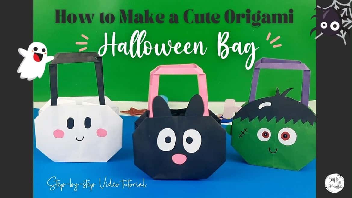 Origami A Halloween Bag instructions - Easy Origami instructions For Kids