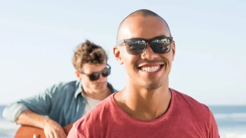 men wearing sunglasses