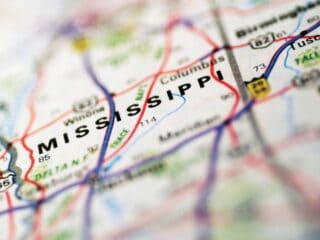 Mississippi map