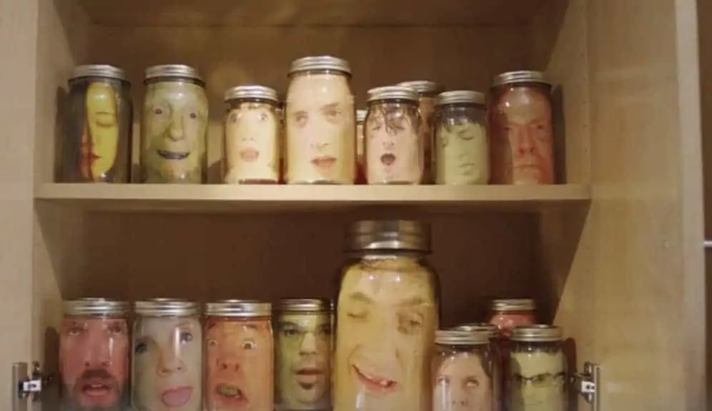 Heads in a Jar Halloween prank