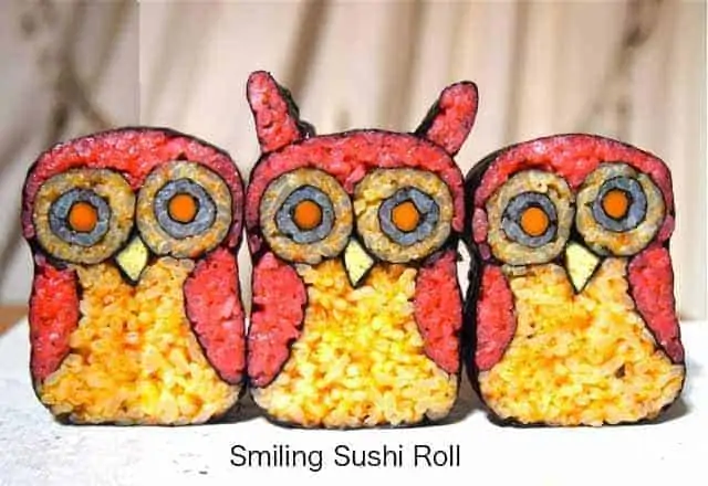 Sushi Art Owl 2