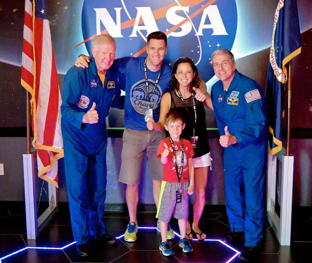 Meeting astronauts at Kennedy Space Center Visitors Complex